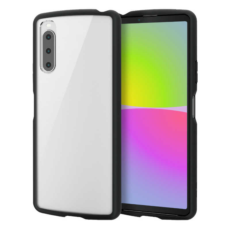 エレコム　ELECOM エレコム　ELECOM Xperia 10 IV/ハイブリッドケース/TOUGH SLIM LITE/フレームカラー/背面クリア/ブラック PM-X222TSLFCBK PM-X222TSLFCBK