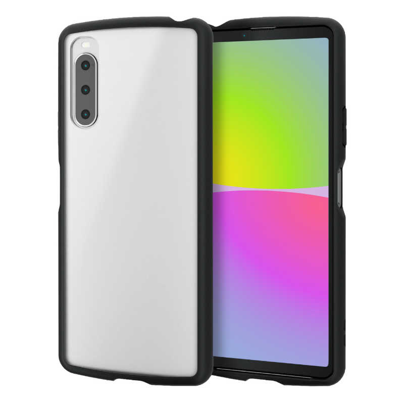 エレコム　ELECOM エレコム　ELECOM Xperia 10 IV/ハイブリッドケース/TOUGH SLIM LITE/フレームカラー/シルキークリア/ブラック PM-X222TSLFCSBK PM-X222TSLFCSBK