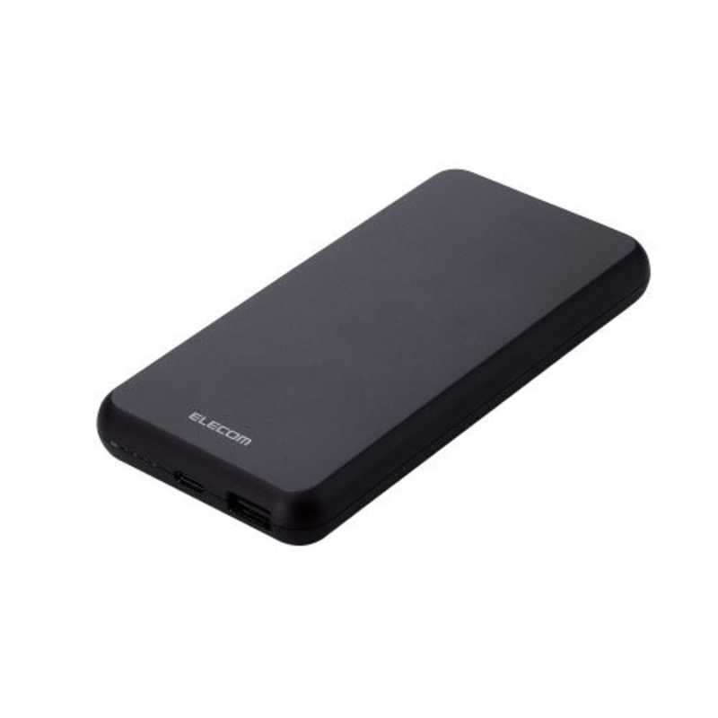 エレコム　ELECOM エレコム　ELECOM モバイルバッテリー 10000mAh 大容量 15W / 3A 15W / 3A 入出力( Type-C ×1 ) 出力( USB-A ×1 ) おまかせ充電対応 充電器 ブラック DE-C38-10000BK DE-C38-10000BK