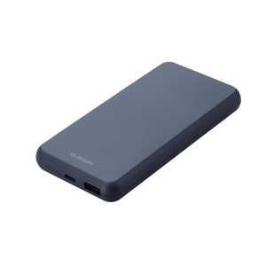 エレコム ELECOM モバイルバッテリー 10000mAh 大容量 15W / 3A 15W / 3A 入出力( Type-C ×1 ) 出力( USB-A ×1 ) おまかせ充電対応 充電器 ブルー DE-C38-1000