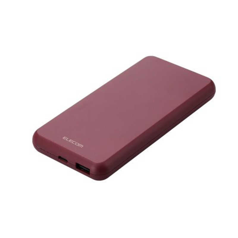 エレコム　ELECOM エレコム　ELECOM モバイルバッテリー 10000mAh 大容量 15W / 3A 15W / 3A 入出力( Type-C ×1 ) 出力( USB-A ×1 ) おまかせ充電対応 充電器 レッド DE-C38-10000RD DE-C38-10000RD