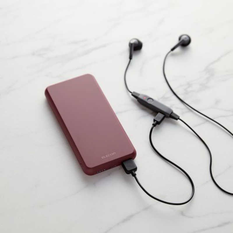 エレコム　ELECOM エレコム　ELECOM モバイルバッテリー 10000mAh 大容量 15W / 3A 15W おまかせ充電対応 充電器 レッド DE-C38-10000RD DE-C38-10000RD