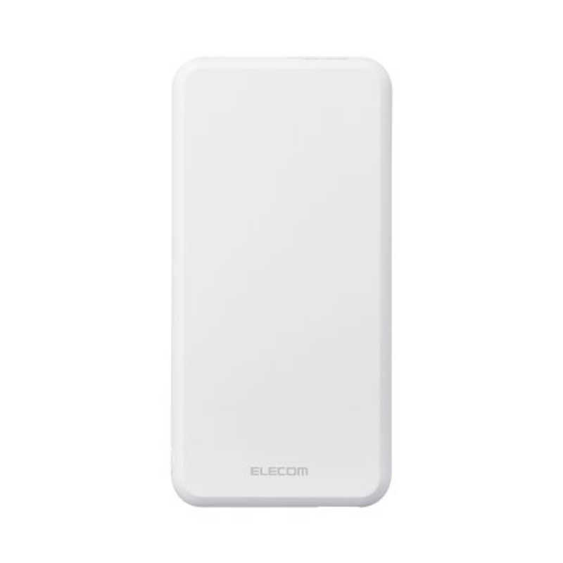 エレコム　ELECOM エレコム　ELECOM モバイルバッテリー 10000mAh 大容量 15W / 3A 15W / 3A 入出力( Type-C ×1 ) 出力( USB-A ×1 ) おまかせ充電対応 充電器 ホワイト DE-C38-10000WH DE-C38-10000WH