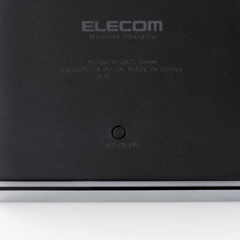 エレコム　ELECOM エレコム　ELECOM ワイヤレス充電器/Qi規格対応/10W/7.5W/5W/卓上タイプ/メタル筐体/スクエア/ブラック W-QA22BK W-QA22BK