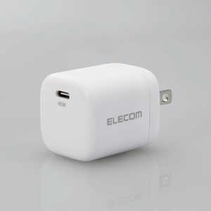 エレコム ELECOM ノートPC向けACアダプター／USB充電器／USB Power Delivery認証／45W／Type-C1ポート／スイングプラグ／ホワイト ACDC-PD2245WH