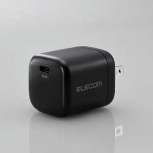 エレコム　ELECOM AC充電器／USB充電器／USB Power Delivery認証／45W／USB-C1ポート／スイングプラグ／ブラック  MPA-ACCP29BK