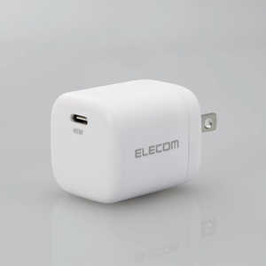 エレコム　ELECOM AC充電器／USB充電器／USB Power Delivery認証／45W／USB-C1ポート／スイングプラグ／ホワイト  MPA-ACCP29WH