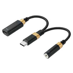 쥳 ELECOM C Ѵ ֥ USB Type C to ۥ󥸥å DAC  ѵ ϥ쥾б PDб ťݡ ֥å MPA-C35CSDPDBK