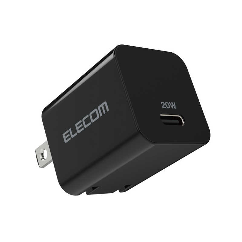 エレコム　ELECOM エレコム　ELECOM AC充電器/USB充電器/USB Power Delivery対応/20W/USB-C1ポート/スイングプラグ/ブラック MPA-ACCP32BK MPA-ACCP32BK
