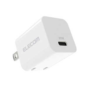 쥳 ELECOM ACŴ/USBŴ/USB Power Deliveryб/20W/USB-C1ݡ/󥰥ץ饰/ۥ磻 MPAACCP32WH