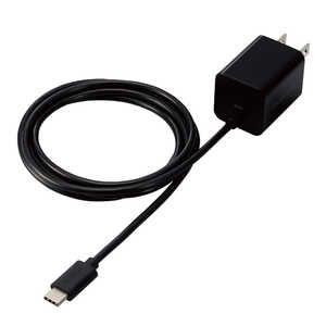 エレコム　ELECOM AC充電器/USB Power Delivery対応/20W/USB-Cケーブル一体型/スイングプラグ/1.5m/ブラック MPA-ACCP34BK