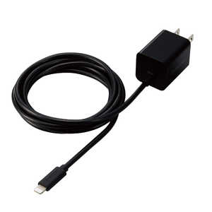 エレコム　ELECOM LightningAC充電器/USB Power Delivery対応/20W/Lightningケーブル一体型/スイングプラグ/1.5m/ブラック MPA-ACLP05BK