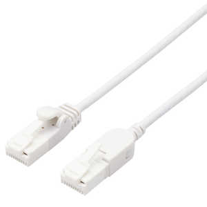 쥳 ELECOM LAN֥ CAT6A  3m  󥰥ͥ ® 10Gbps ȥ졼 ޤɻ ͥåȥ֥ RJ45 ۥ磻 LD-GPATSW/WH30