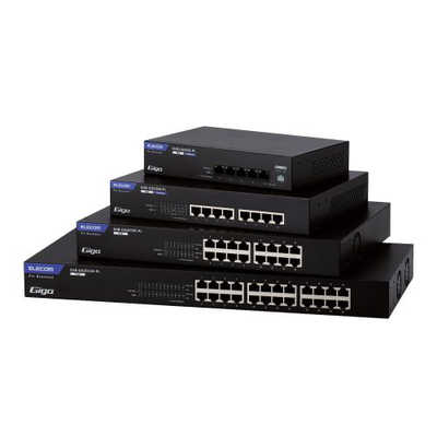 ELECOM EHB-UG2D05-PL 5ポートスイッチ エレコム ELECOM スイッチングハブ LAN ハブ 5ポート レイヤー2 Giga
