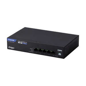 エレコム　ELECOM スイッチングハブ LAN ハブ 5ポート レイヤー2 Giga対応 PoE アンマネージ 1000/100/10Mbps EHB-UG2D05-PL