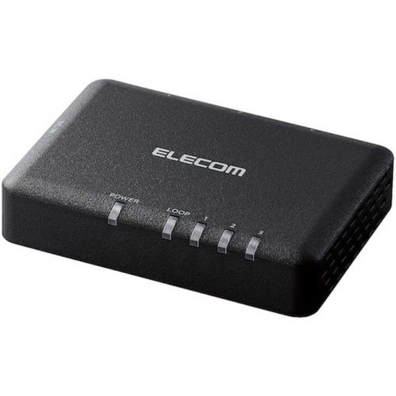 エレコム　ELECOM エレコム　ELECOM Giga対応スイッチングハブ/3ポート/プラスチック筐体/小型/ブラック EHC-G03PA2-SB EHC-G03PA2-SB