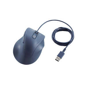 쥳 ELECOM ޥ EX-G L  BlueLED /ͭ /5ܥ /USB ֥롼 M-XGL30UBSKBU