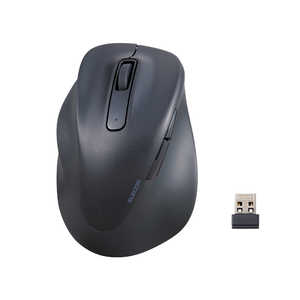 エレコム ELECOM マウス【左手用】 EX-G Lサイズ 抗菌 [BlueLED /無線(ワイヤレス) /5ボタン /USB] ブラック M-XGL31DBSKBK