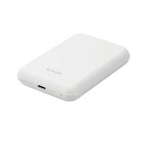 쥳 ELECOM ХХåƥ꡼ 5000mAh 12W ( Type C 1) ޥͥåȼ磻쥹 MagSafe б PSEǧ Ŵ ۥ磻 DE-C40-5000WH