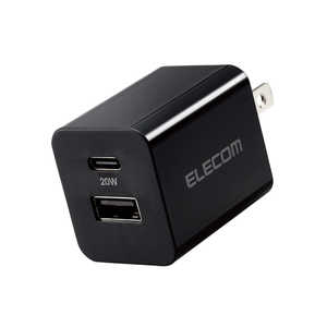 エレコム ELECOM AC充電器/USB充電器/USB Power Delivery準拠/20W/スイングプラグ/ブラック MPA-ACCP36BK エレコム ELECOM AC充電器/USB充電器/USB Power Delivery準拠/20W/スイングプラグ/ブラック MPA-ACCP36BK
