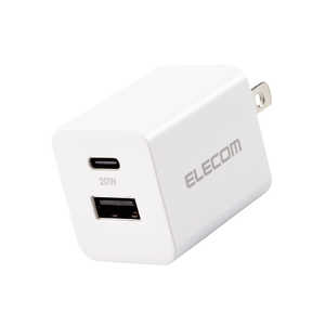 쥳 ELECOM ACŴ/USBŴ/USB Power Delivery/20W/󥰥ץ饰/ۥ磻 MPAACCP36WH