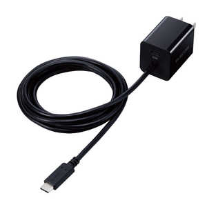 エレコム ELECOM AC充電器/USB充電器/ケーブル一体型/USB Power Delivery準拠/20W/スイングプラグ/ブラック MPA-ACCP37BK エレコム ELECOM AC充電器/USB充電器/ケーブル一体型/USB Power Delivery準拠/20W/スイングプラグ/ブラック MPA-ACCP37BK