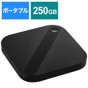 エレコム　ELECOM SSD 外付け 250GB USB3.2 Gen1 読出最大400MB 秒 ブラック ESD-ESH0250GBK