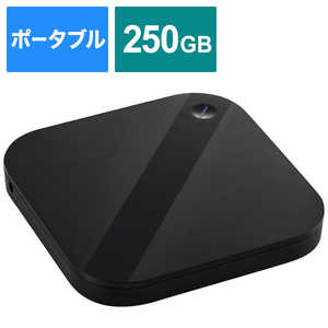 エレコム　ELECOM 外付けSSD USB-A接続 タブレットPC / スマホ向け [250GB /ポータブル型] ESD-ESH0250GBK