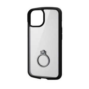 エレコム ELECOM iPhone 14 ハイブリッドケース/TOUGH SLIM LITE/フレームカラー/リング付き/ブラック PM-A22ATSLFCRBK エレコム ELECOM iPhone 14 ハイブリッドケース/TOUGH SLIM LITE/フレームカラー/リング付き/ブラック PM-A22ATSLFCRBK