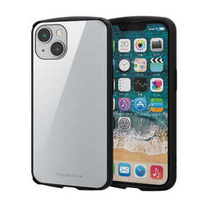 エレコム　ELECOM iPhone 14 / iPhone 13 用 ケース ハイブリッド カバー 耐衝撃 衝撃吸収 軽量 薄型 ワイヤレス充電可 ストラップホール付 TOUGH SLIM LITE ホワイト PMA22ATSLMWH