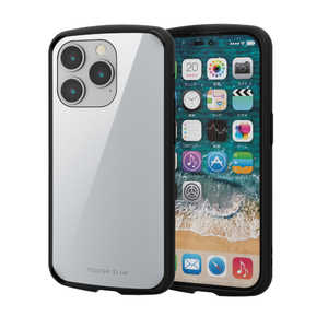 エレコム　ELECOM iPhone 14 Pro 用 ケース ハイブリッド カバー 耐衝撃 衝撃吸収 軽量 薄型 ワイヤレス充電可 ストラップホール付 TOUGH SLIM LITE ホワイト PMA22CTSLMWH