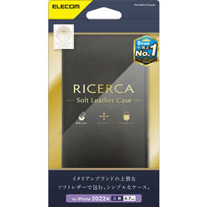 쥳 ELECOM iPhone 14 Pro Max 6.7 쥶/Ģ/RICERCA(Coronet)/ͥ PMA22DPLFYILBK