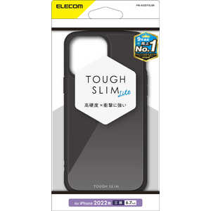 エレコム　ELECOM iPhone 14 Pro Max 6.7インチ ハイブリッドケース/TOUGH SLIM LITE/ブラック PM-A22DTSLBK