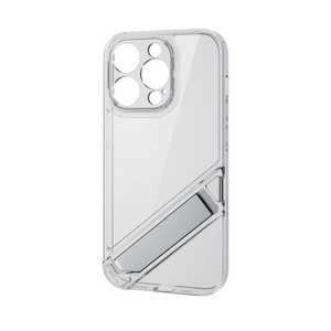 エレコム　ELECOM iPhone 14 Pro 用 ケース ハイブリッド カバー カメラレンズ保護設計 スタンド機能付(縦・横置き) 背面クリア 極 クリア PMCA22CHVST1KCR