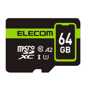 쥳 ELECOM MicroSDXC ǡ쥵ӥ2ǯ (64GB) MF-SP064GU11A2R