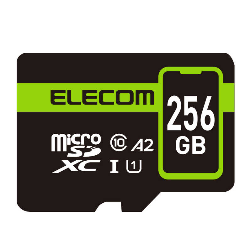エレコム　ELECOM エレコム　ELECOM MicroSDXCカード (データ復旧サービス2年付) (256GB) MF-SP256GU11A2R MF-SP256GU11A2R