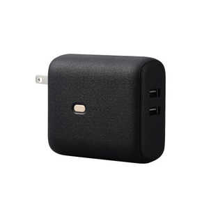 쥳 ELECOM ХХåƥ꡼ 󥻥Ȱη 5000mAh 12W ( USB A 2) 2ƱŲ PSEǧ DE-AC06-5000BK