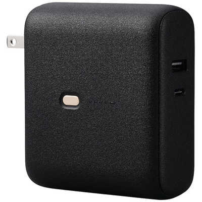 エレコム ELECOM モバイルバッテリー コンセント一体型 10000mAh 大