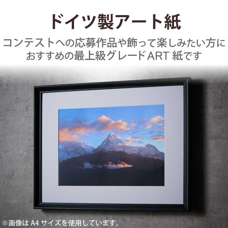 エレコム　ELECOM エレコム　ELECOM プリンター用紙 写真用紙 2L判 20枚 マット 写真用アートペーパー 最上級グレードART紙 特厚手 エアリーウォーム インクジェット用紙 ホワイト EJKAW2L20 EJKAW2L20