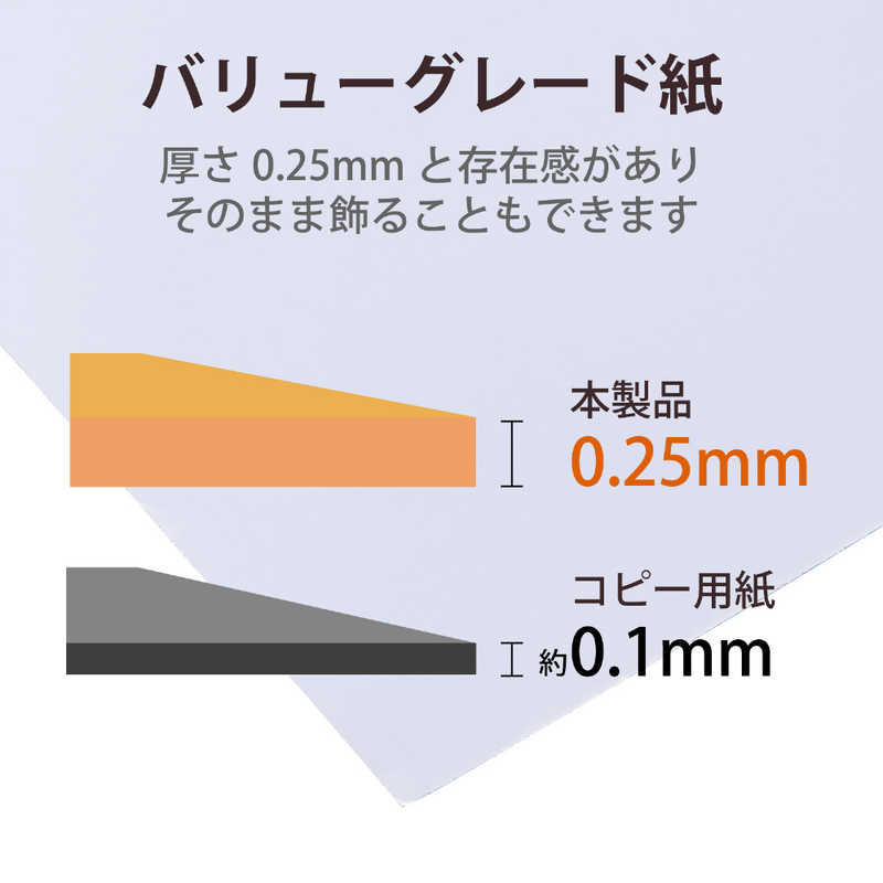 エレコム　ELECOM エレコム　ELECOM プリンター用紙 写真用紙 A4 50枚 光沢 厚手 インクジェット用紙 ホワイト EJK-VLA450 EJK-VLA450