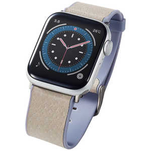 エレコム ELECOM Apple Watch 41/40/38mm ハイブリッドレザーバンド MINIO アッシュグレー×ゼニスブルー AW-41BDMNOGY エレコム ELECOM Apple Watch 41/40/38mm ハイブリッドレザーバンド MINIO アッシュグレー×ゼニスブルー AW-41BDMNOGY