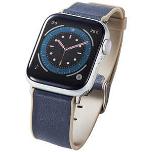 エレコム ELECOM Apple Watch 41/40/38mm ハイブリッドレザーバンド MINIO ホリゾンネイビー×ミスティブラウン AW-41BDMNONV エレコム ELECOM Apple Watch 41/40/38mm ハイブリッドレザーバンド MINIO ホリゾンネイビー×ミスティブラウン AW-41BDMNONV