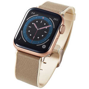 エレコム ELECOM Apple Watch 41/40/38mm ハイブリッドレザーバンド MINIO トープグレー×ピーチピンク AW-41BDMNOTG エレコム ELECOM Apple Watch 41/40/38mm ハイブリッドレザーバンド MINIO トープグレー×ピーチピンク AW-41BDMNOTG