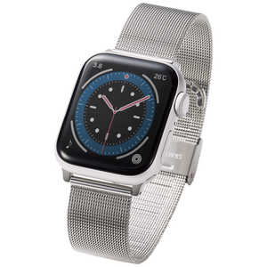 エレコム ELECOM Apple Watch 41/40/38mm ステンレスバンド ミラネーゼ シルバー AW-41BDSSMSV エレコム ELECOM Apple Watch 41/40/38mm ステンレスバンド ミラネーゼ シルバー AW-41BDSSMSV