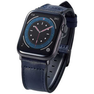 エレコム ELECOM Apple Watch 45/44/42mm ハイブリッドレザーバンド ネイビー AW-45BDLHVNV エレコム ELECOM Apple Watch 45/44/42mm ハイブリッドレザーバンド ネイビー AW-45BDLHVNV