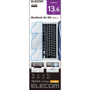 エレコム　ELECOM MacBook Air(M2、2022)13.6インチ用 ラックパッド パームレスト プロテクターフィルム キズ防止SIAA抗菌 PKTMBA1322