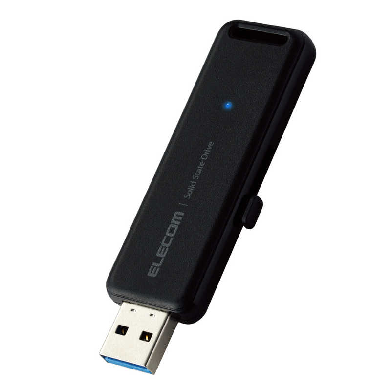 エレコム　ELECOM エレコム　ELECOM 外付けSSD USB-A接続 PS5/PS4、録画対応 ブラック [1TB /ポータブル型] ESD-EMB1000GBK ESD-EMB1000GBK