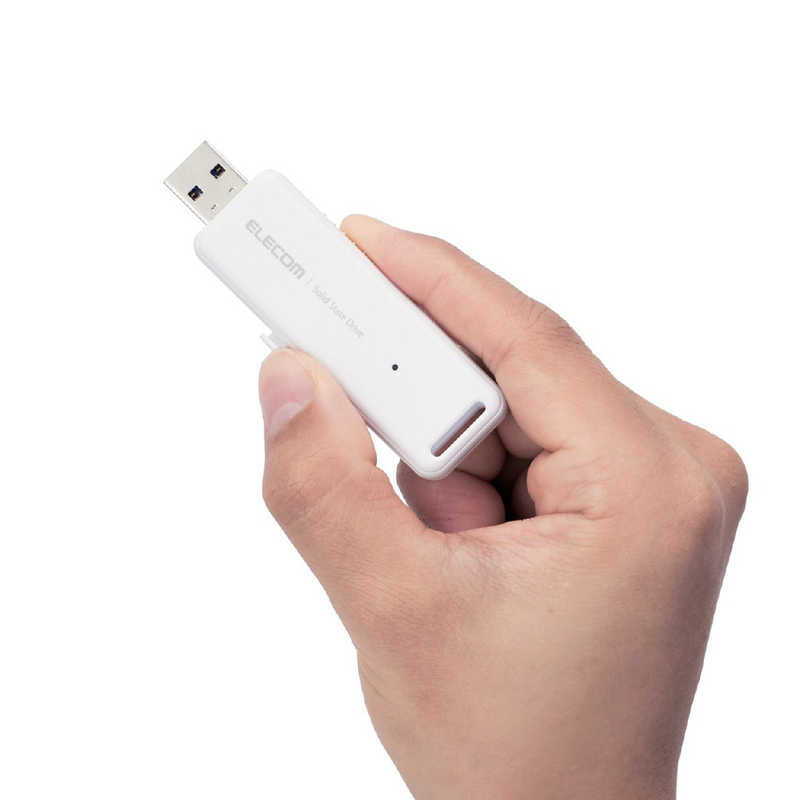 エレコム　ELECOM エレコム　ELECOM SSD 外付け 1TB USB3.2 Gen2 【 Windows 11 Mac OS PS5 PS4 テレビ レコーダー 他対応】 ポータブルssd 超小型 軽量 ホワイト ESD-EMB1000GWH ESD-EMB1000GWH