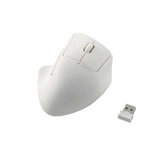 エレコム ELECOM マウス SHELLPHA Mサイズ 抗菌 [BlueLED /無線(ワイヤレス) /5ボタン /USB] ホワイト M-SH30DBSKWH