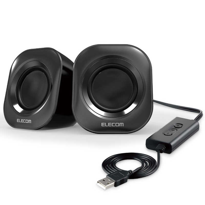 エレコム Elecom スピーカー Pc パソコン 有線 Usb A 接続 小型 ステレオ 最大出力5w 2 5w 2 5w アンプ内蔵 ボリュームコントローラー付 ゲーミングスピーカー ブラック Ms P08usb2bk の通販 カテゴリ パソコン 周辺機器 プリンター エレコム Elecom 家電通販の
